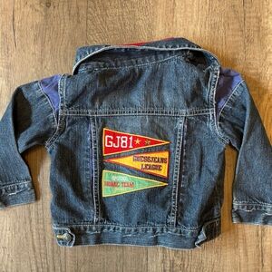 Vintage 2000s Y2K Guess Baby Denim Jean Jacket Baby Embroidered 12M